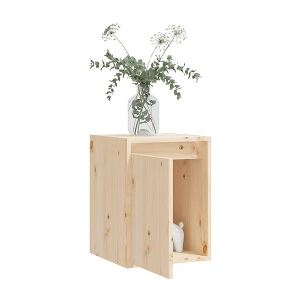 2 Pcs 30 X 30 X 40 Cm Wall Cabinets Solid Wood Pine