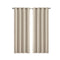 2 Pcs 3 Layers Eyelet Blockout Curtains Room Darkening