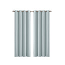 2 Pcs 3 Layers Eyelet Blockout Curtains Room Darkening