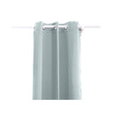 2 Pcs 3 Layers Eyelet Blockout Curtains Room Darkening