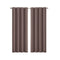 2 Pcs 3 Layers Eyelet Blockout Curtains Room Darkening