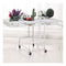 2Pcs 3 Tier Steel White Adjustable Kitchen Cart Multi Functional