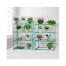 2 Pcs 4 Tier Plant Shelve Garden Storage Stand Rack