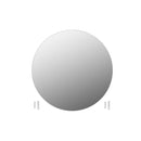 2 Pcs 70 Cm Round Glass Wall Mirrors