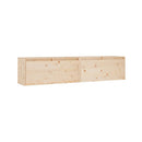 2 Pcs 80 X 30 X 35 Cm Wall Cabinets Solid Wood Pine