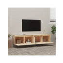 2 Pcs 80 X 30 X 35 Cm Wall Cabinets Solid Wood Pine