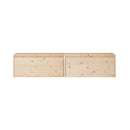 2 Pcs 80 X 30 X 35 Cm Wall Cabinets Solid Wood Pine