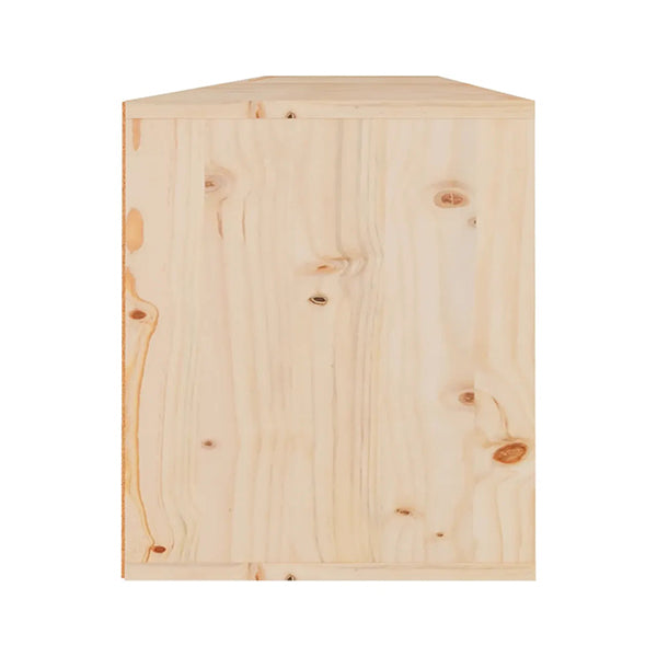 2 Pcs 80 X 30 X 35 Cm Wall Cabinets Solid Wood Pine