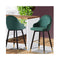 2Pcs Bar Stool Kitchen Chairs Swivel Velvet Barstools Vintage