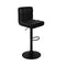 2Pcs Bar Stools Ralph Kitchen Swivel Chair Leather Gas Lift Black