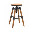 2 Pcs Bar Stools Solid Fir Wood