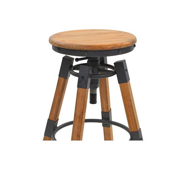 2 Pcs Bar Stools Solid Fir Wood