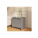 2 Pcs Bedside Cabinets Grey Sonoma Engineered Wood