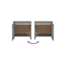 2 Pcs Bedside Cabinets Grey Sonoma Engineered Wood