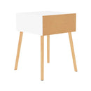 2 Pcs Bedside Cabinets High Gloss White 40 X 40 X 56 Cm Chipboard