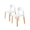 2Pcs Belloch Stackable Dining Chair White