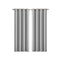 2 Pcs Blockout Curtains Panels Room Darkening Grey