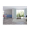 2 Pcs Blockout Curtains Panels Room Darkening Grey
