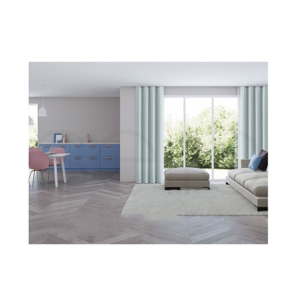2 Pcs Blockout Curtains Panels Room Darkening Grey