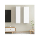 2 Pcs Cabinets White Chipboard