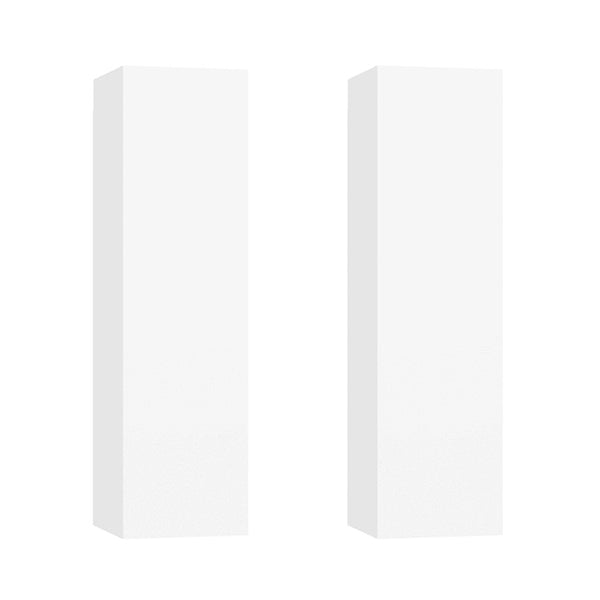 2 Pcs Cabinets White Chipboard