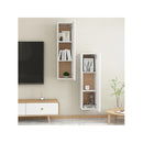 2 Pcs Cabinets White Chipboard