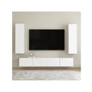 2 Pcs Cabinets White Chipboard