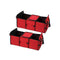 2 Pcs Car Portable Storage Box Multifunction Organizer Red
