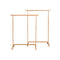 2 Pcs Clothes Racks Solid Oak Wood