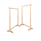 2 Pcs Clothes Racks Solid Oak Wood