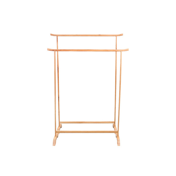 2 Pcs Clothes Racks Solid Oak Wood