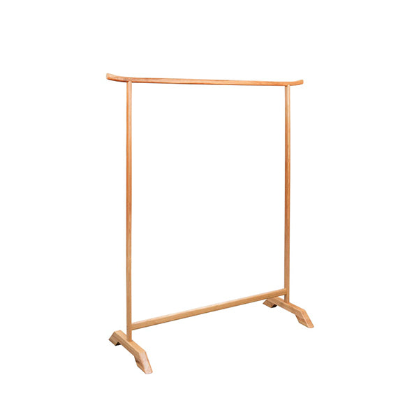 2 Pcs Clothes Racks Solid Oak Wood