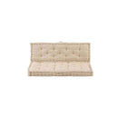 2 Pcs Cotton Pallet Floor Cushions Beige