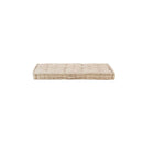 2 Pcs Cotton Pallet Floor Cushions Beige