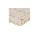 2 Pcs Cotton Pallet Floor Cushions Beige