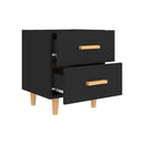 2 Pcs Engineered Wood Bed Cabinet