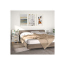 2 Pcs Engineered Wood Bed Cabinet