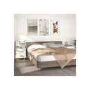 2 Pcs Engineered Wood Bed Cabinet