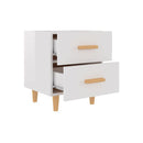 2 Pcs Engineered Wood Bed Cabinet