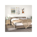 2 Pcs Engineered Wood Bed Cabinet