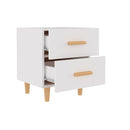 2 Pcs Engineered Wood Bed Cabinet