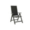 2 Pcs Folding Garden Chairs Aluminium Black And Textilene