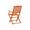 2 Pcs Folding Garden Chairs Solid Eucalyptus Wood With Oil Finish