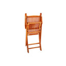 2 Pcs Folding Garden Chairs Solid Eucalyptus Wood With Oil Finish