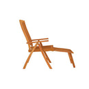 2 Pcs Folding Garden Chairs With Footrests Solid Wood Eucalyptus