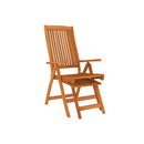 2 Pcs Folding Garden Chairs With Footrests Solid Wood Eucalyptus
