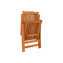 2 Pcs Folding Garden Chairs With Footrests Solid Wood Eucalyptus