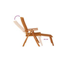 2 Pcs Folding Garden Chairs With Footrests Solid Wood Eucalyptus
