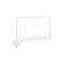 2 Pcs Football Goals With Nets Steel White