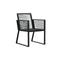 2 Pcs Garden Chairs Black Pvc Rattan